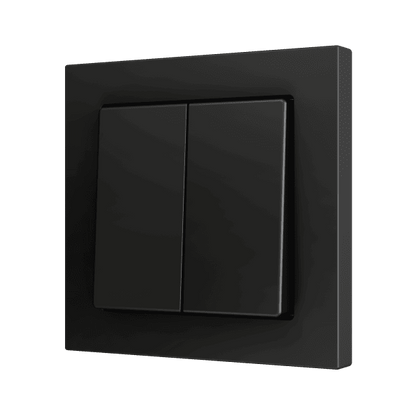 Zennio - ZS55 - Bouton Poussoir Soft - Double - 2 Entrées