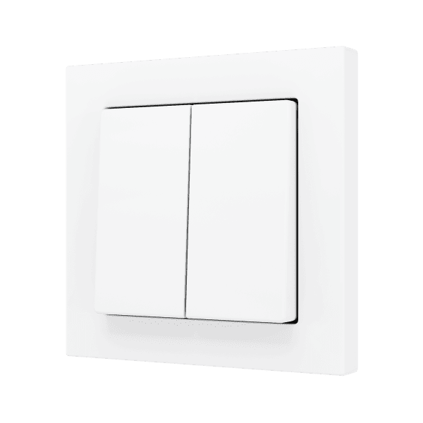 Zennio - ZS55 - Bouton Poussoir Soft - Double - 2 Entrées