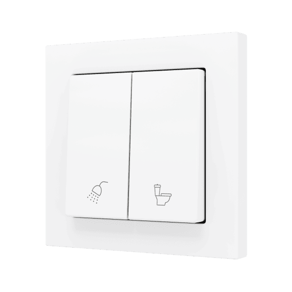 Zennio - ZS55 - Bouton Poussoir Soft - Double - 2 Entrées