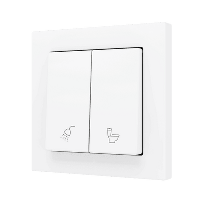 Zennio - ZS55 - Bouton Poussoir Soft - Double - 2 Entrées