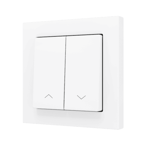 Zennio - ZS55 - Bouton Poussoir Soft - Double - 2 Entrées - Volet