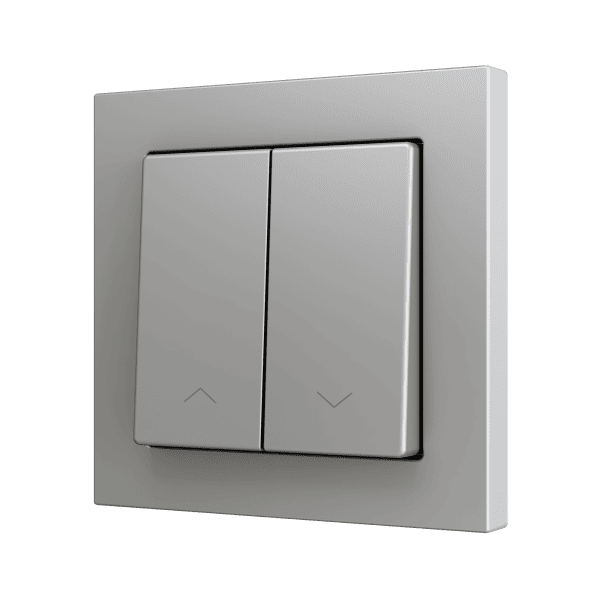 Zennio - ZS55 - Bouton Poussoir Soft - Double - 2 Entrées - Volet