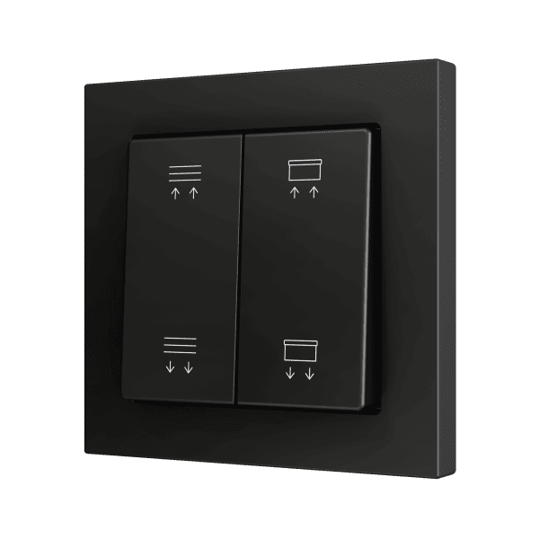 Zennio - ZS55 - Bouton Poussoir Soft - Double - 4 Entrées