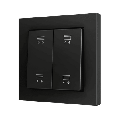 Zennio - ZS55 - Bouton Poussoir Soft - Double - 4 Entrées