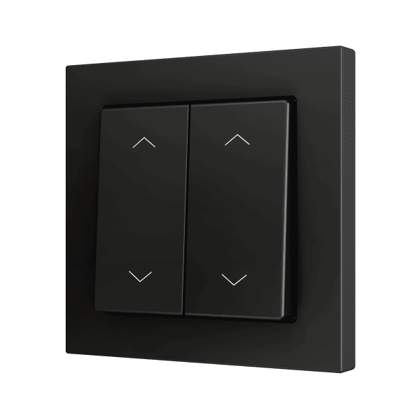 Zennio - ZS55 - Bouton Poussoir Soft - Double - 4 Entrées - Volet