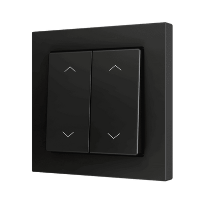 Zennio - ZS55 - Bouton Poussoir Soft - Double - 4 Entrées - Volet