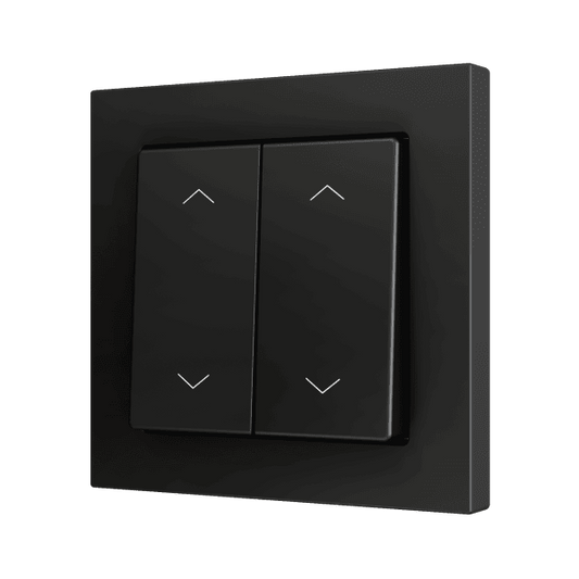 Zennio - ZS55 - Bouton Poussoir Soft - Double - 4 Entrées - Volet