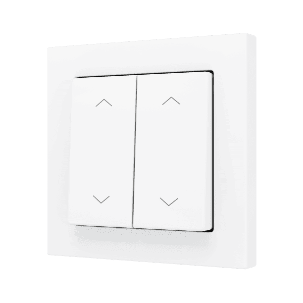 Zennio - ZS55 - Bouton Poussoir Soft - Double - 4 Entrées - Volet