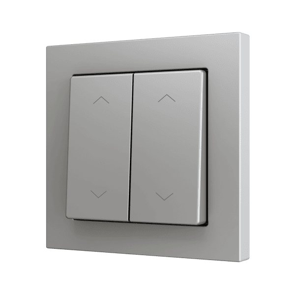 Zennio - ZS55 - Bouton Poussoir Soft - Double - 4 Entrées - Volet