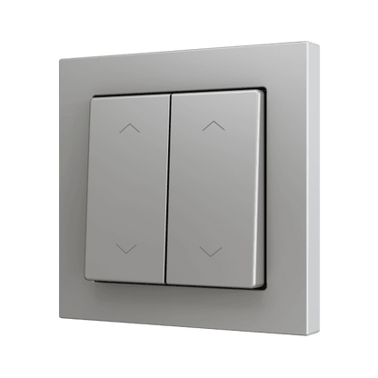 Zennio - ZS55 - Bouton Poussoir Soft - Double - 4 Entrées - Volet