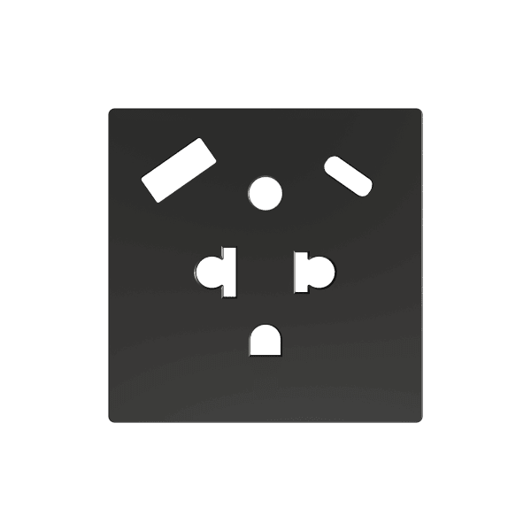 Zennio - ZS55 - Cache pour Prise EU/USA avec USB C + A