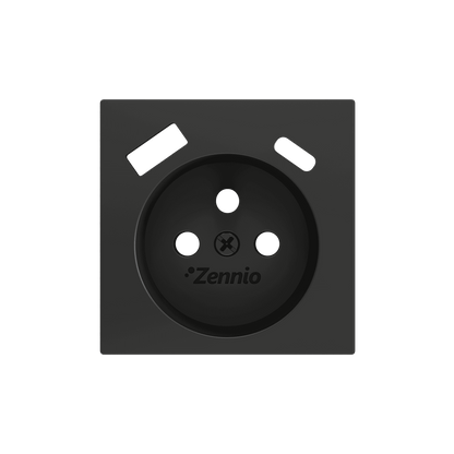 Zennio - ZS55 - Cache pour Prise FR avec USB C + A