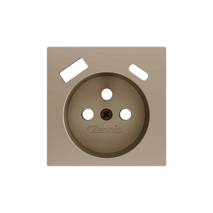 Zennio - ZS55 - Cache pour Prise FR avec USB C + A
