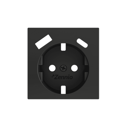 Zennio - ZS55 - Cache pour Prise Schuko avec USB C + A
