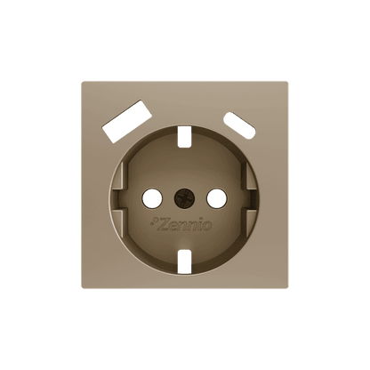 Zennio - ZS55 - Cache pour Prise Schuko avec USB C + A