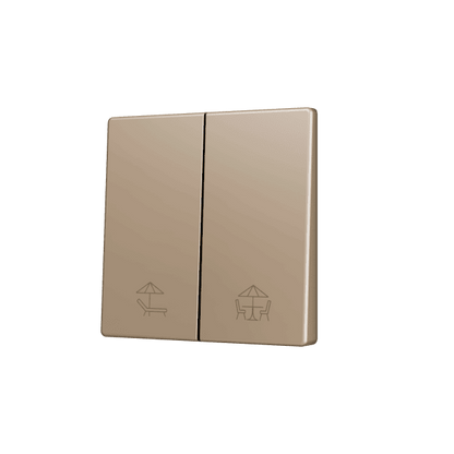 Zennio - ZS55 KNX - Cache pour Bouton Poussoir Soft - Double