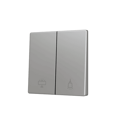Zennio - ZS55 KNX - Cache pour Bouton Poussoir Soft - Double