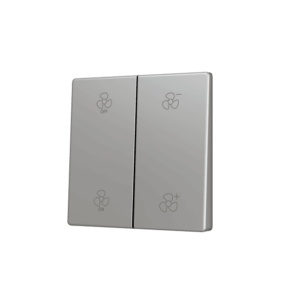 Zennio - ZS55 KNX - Cache pour Bouton Poussoir Soft - Double