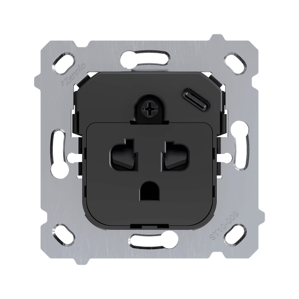 Zennio - ZS55 & ZS70 - Prise EU/USA avec USB C