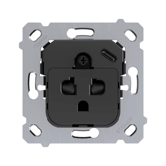 Zennio - ZS55 & ZS70 - Prise EU/USA avec USB C