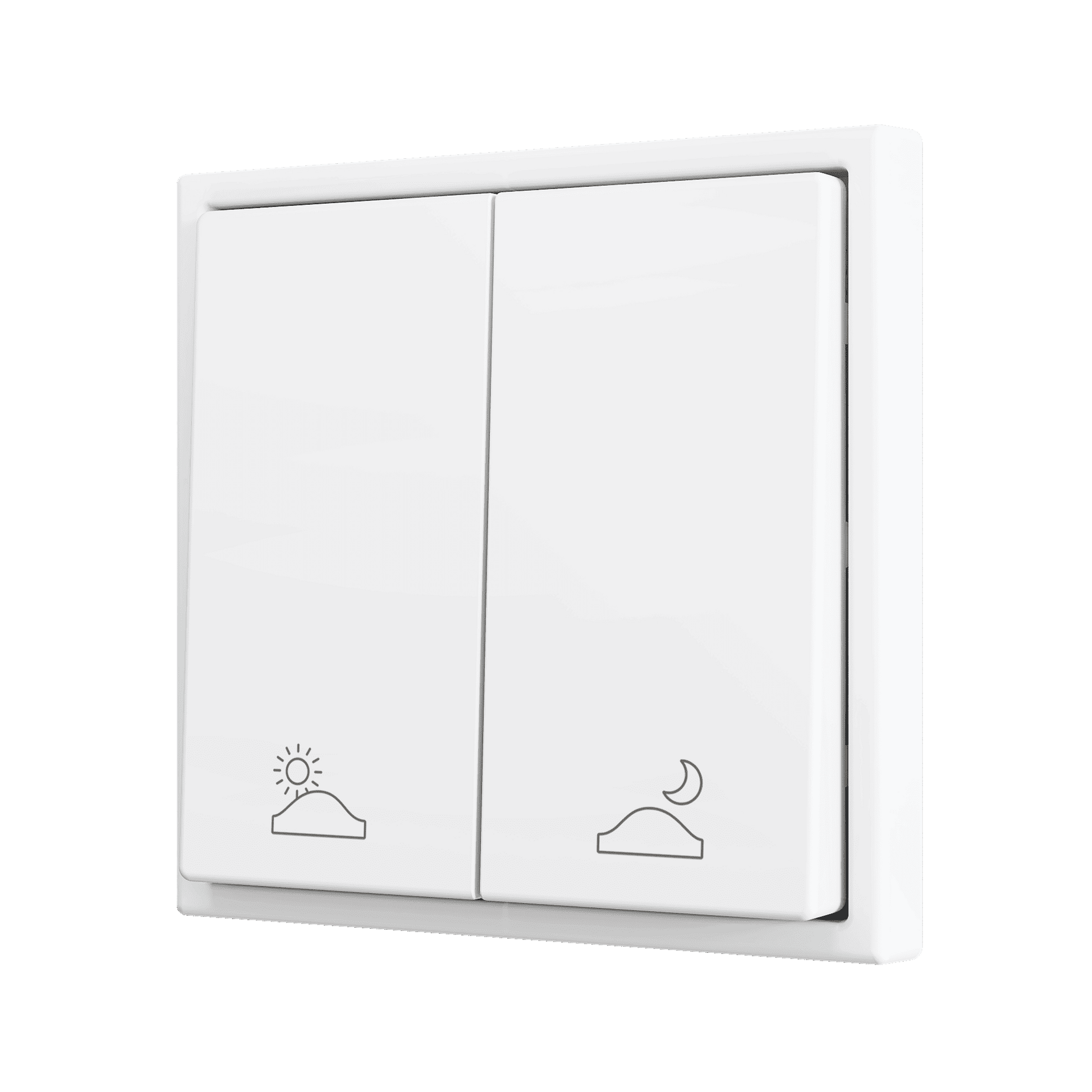 Zennio - ZS70 - Bouton Poussoir Soft - Double - 2 Entrées