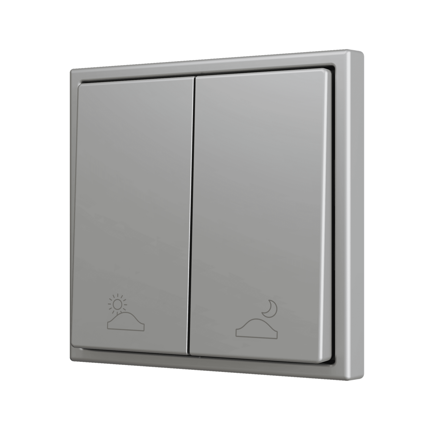 Zennio - ZS70 - Bouton Poussoir Soft - Double - 2 Entrées