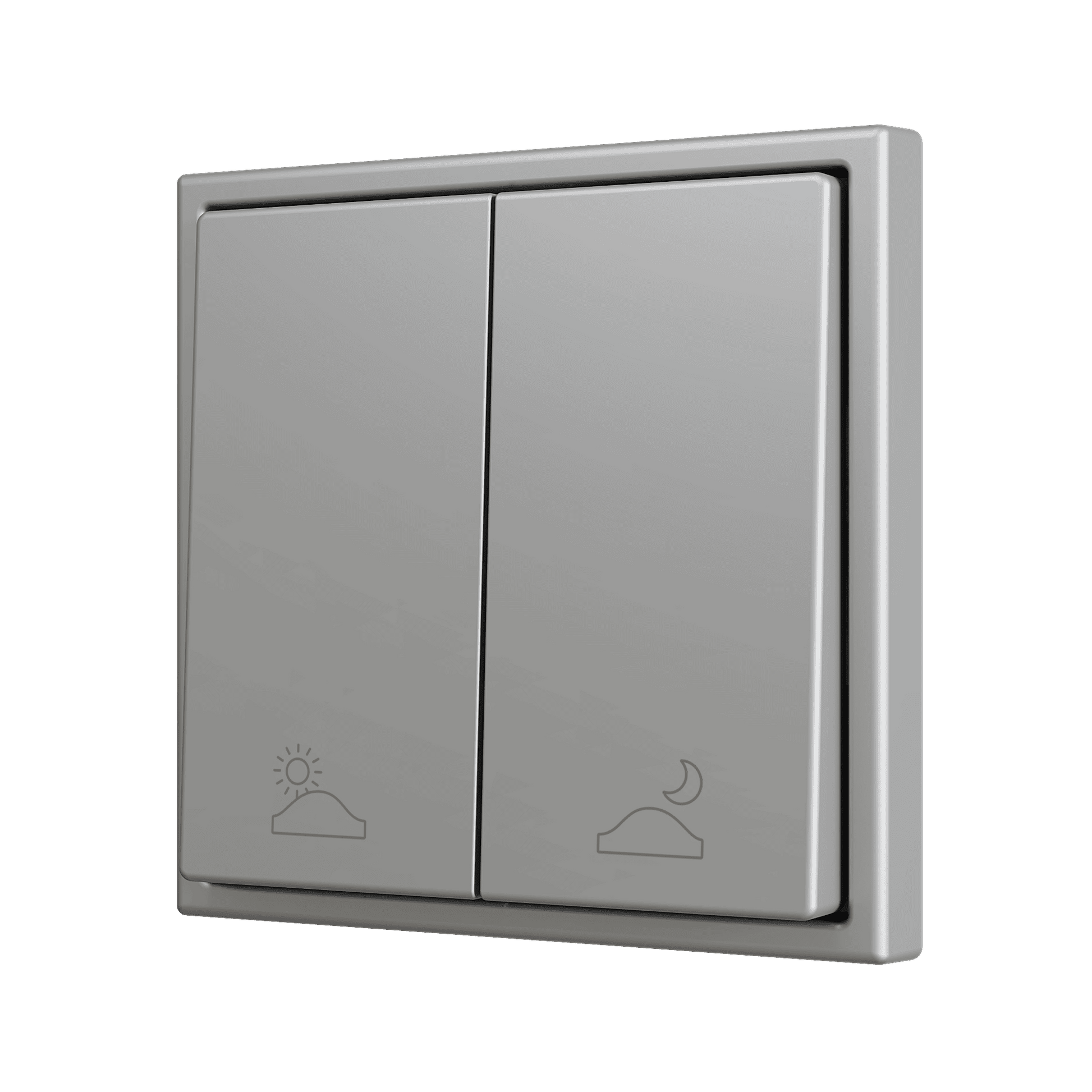 Zennio - ZS70 - Bouton Poussoir Soft - Double - 2 Entrées