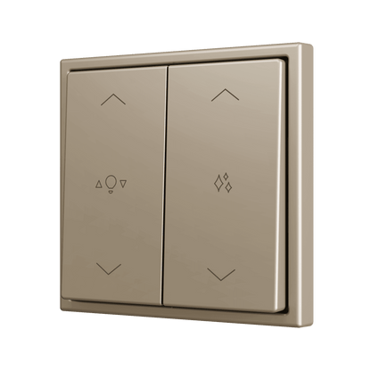 Zennio - ZS70 - Bouton Poussoir Soft - Double - 2 Entrées