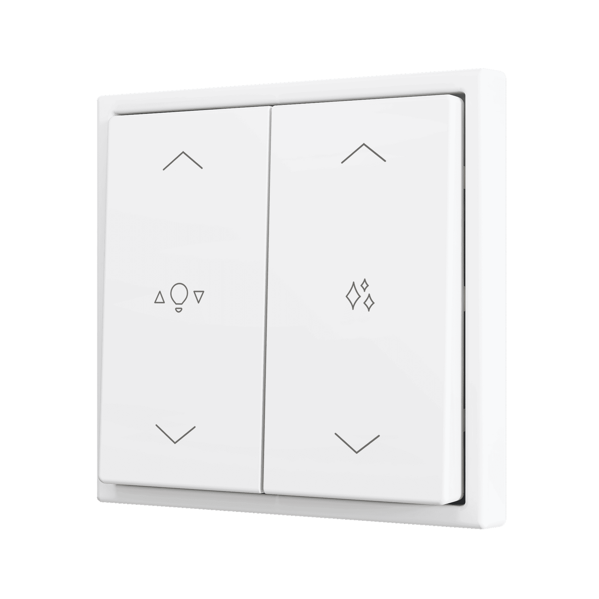 Zennio - ZS70 - Bouton Poussoir Soft - Double - 2 Entrées