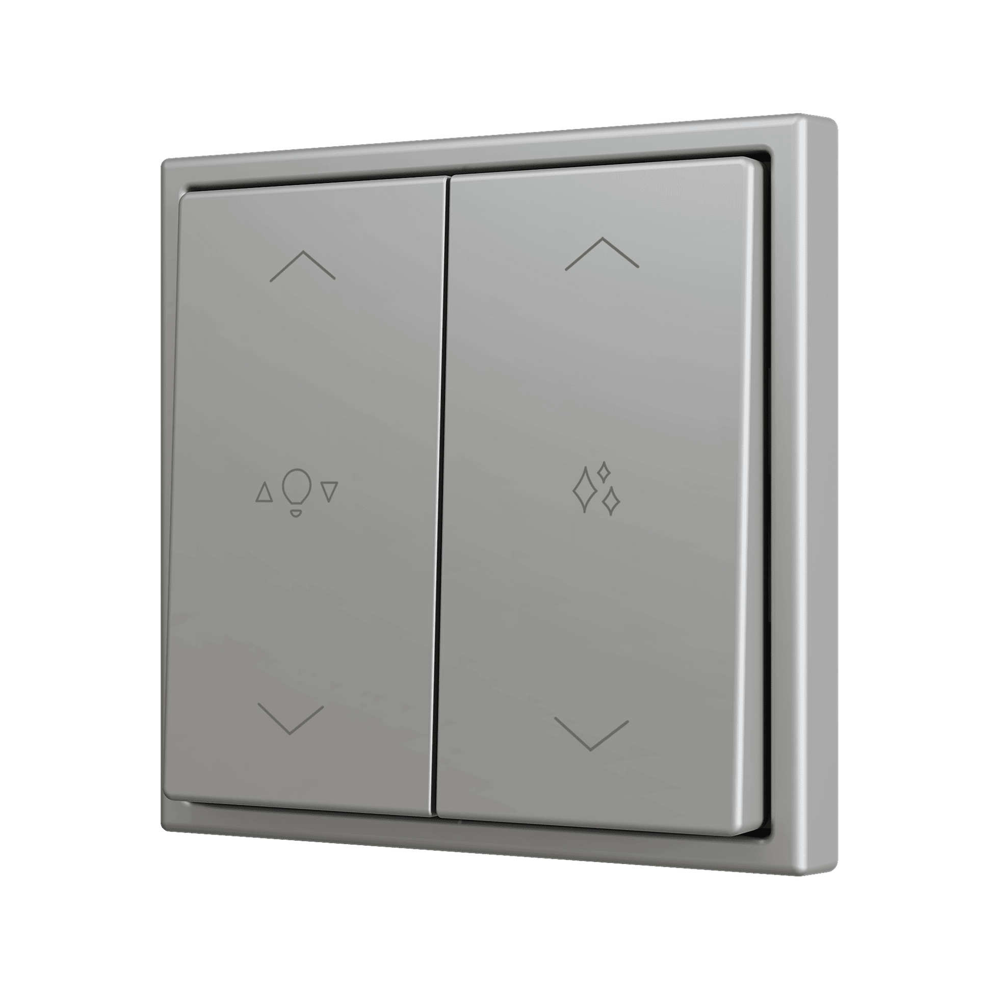 Zennio - ZS70 - Bouton Poussoir Soft - Double - 4 Entrées