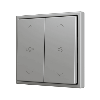 Zennio - ZS70 - Bouton Poussoir Soft - Double - 4 Entrées