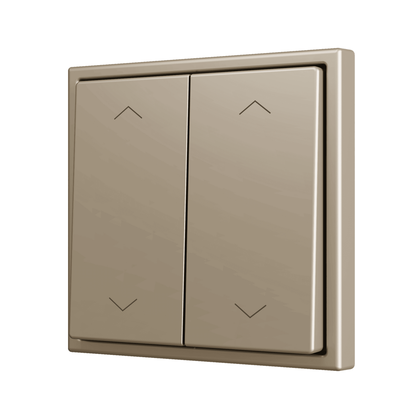 Zennio - ZS70 - Bouton Poussoir Soft - Double - 4 Entrées - Volet