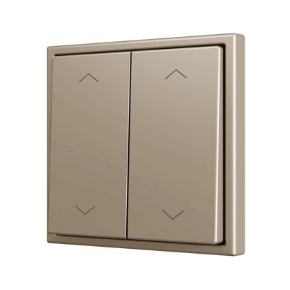 Zennio - ZS70 - Bouton Poussoir Soft - Double - 4 Entrées - Volet