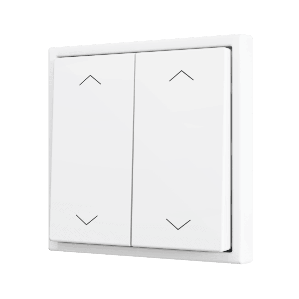 Zennio - ZS70 - Bouton Poussoir Soft - Double - 4 Entrées - Volet