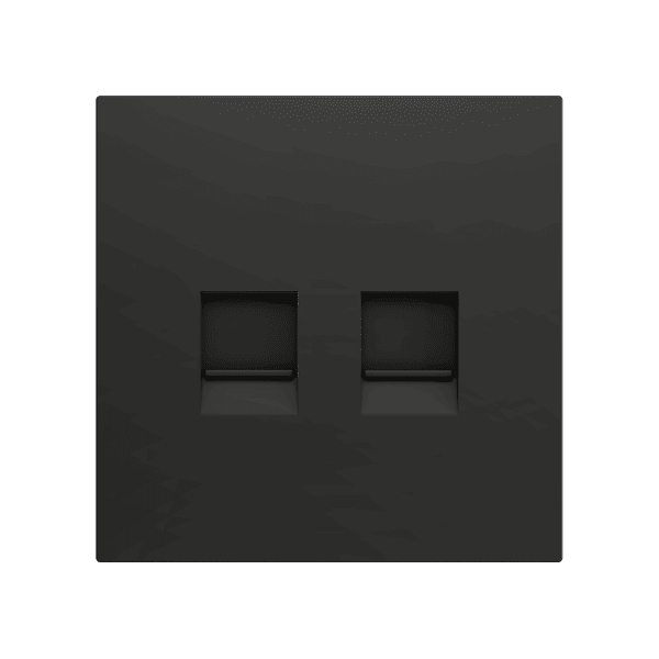 Zennio - ZS70 - Cache pour Prise RJ45 Double