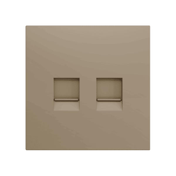 Zennio - ZS70 - Cache pour Prise RJ45 Double