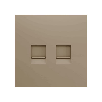 Zennio - ZS70 - Cache pour Prise RJ45 Double