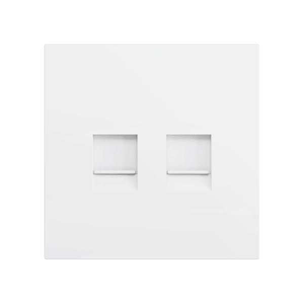 Zennio - ZS70 - Cache pour Prise RJ45 Double