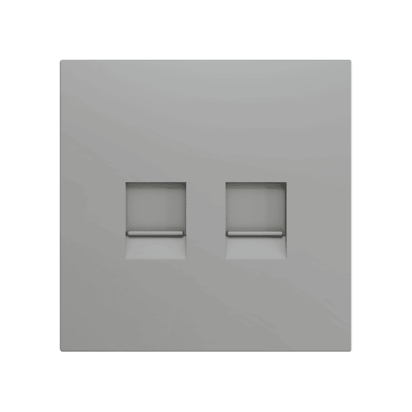 Zennio - ZS70 - Cache pour Prise RJ45 Double