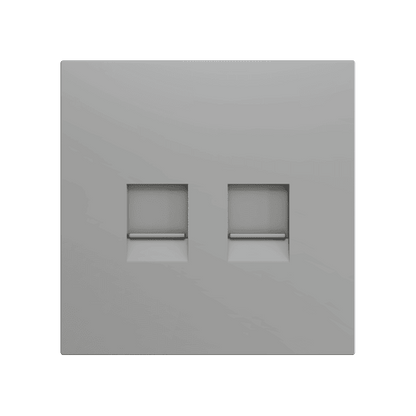 Zennio - ZS70 - Cache pour Prise RJ45 Double