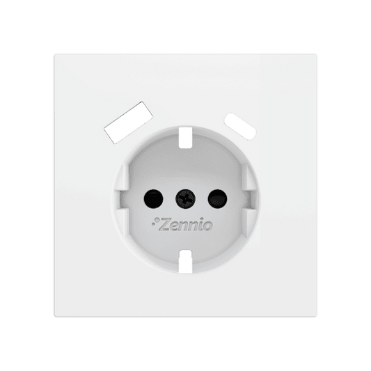 Zennio - ZS70 - Cache pour Prise Schuko avec USB C + A