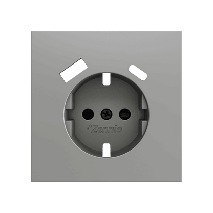 Zennio - ZS70 - Cache pour Prise Schuko avec USB C + A