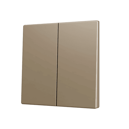 Zennio - ZS70 KNX - Cache pour Bouton Poussoir Soft - Double