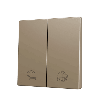 Zennio - ZS70 KNX - Cache pour Bouton Poussoir Soft - Double