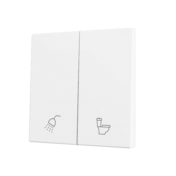 Zennio - ZS70 KNX - Cache pour Bouton Poussoir Soft - Double
