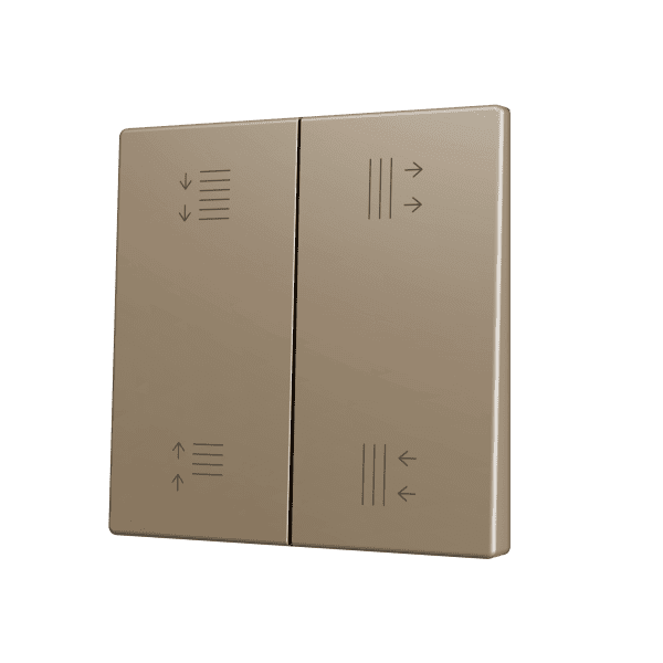 Zennio - ZS70 KNX - Cache pour Bouton Poussoir Soft - Double