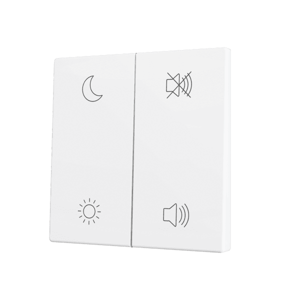 Zennio - ZS70 KNX - Cache pour Bouton Poussoir Soft - Double