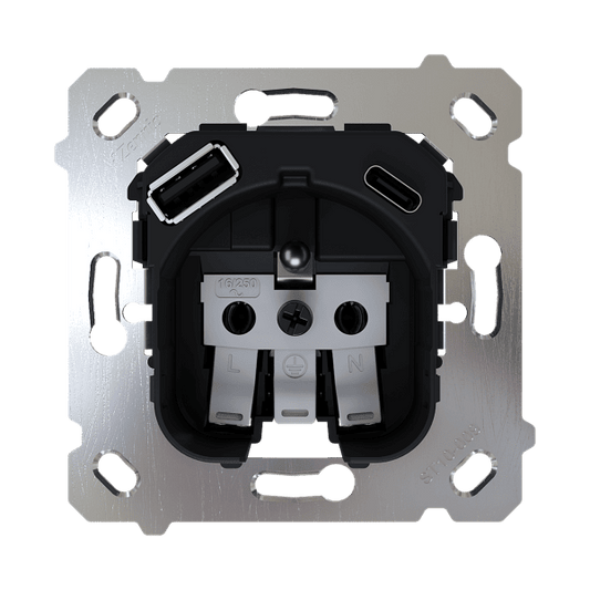 Zennio - ZS55 & ZS70 - Prise FR avec USB C + A