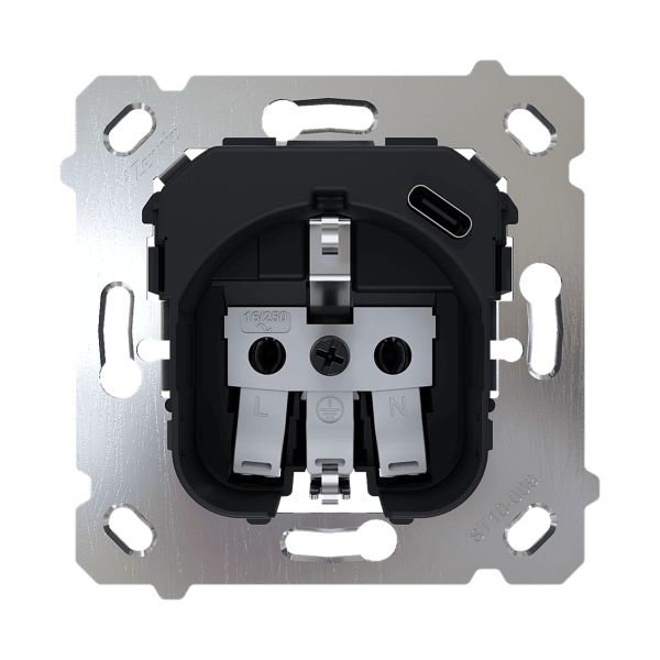 Zennio - ZS55 & ZS70 - Prise Schuko avec USB C