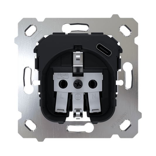 Zennio - ZS55 & ZS70 - Prise Schuko avec USB C